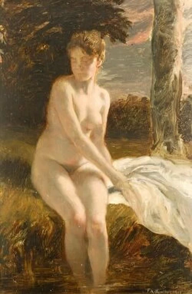La bagnante